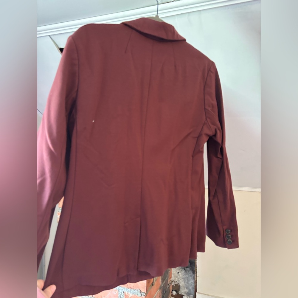 Old Navy Women's Maroon Blazer - Picture 5 of 6